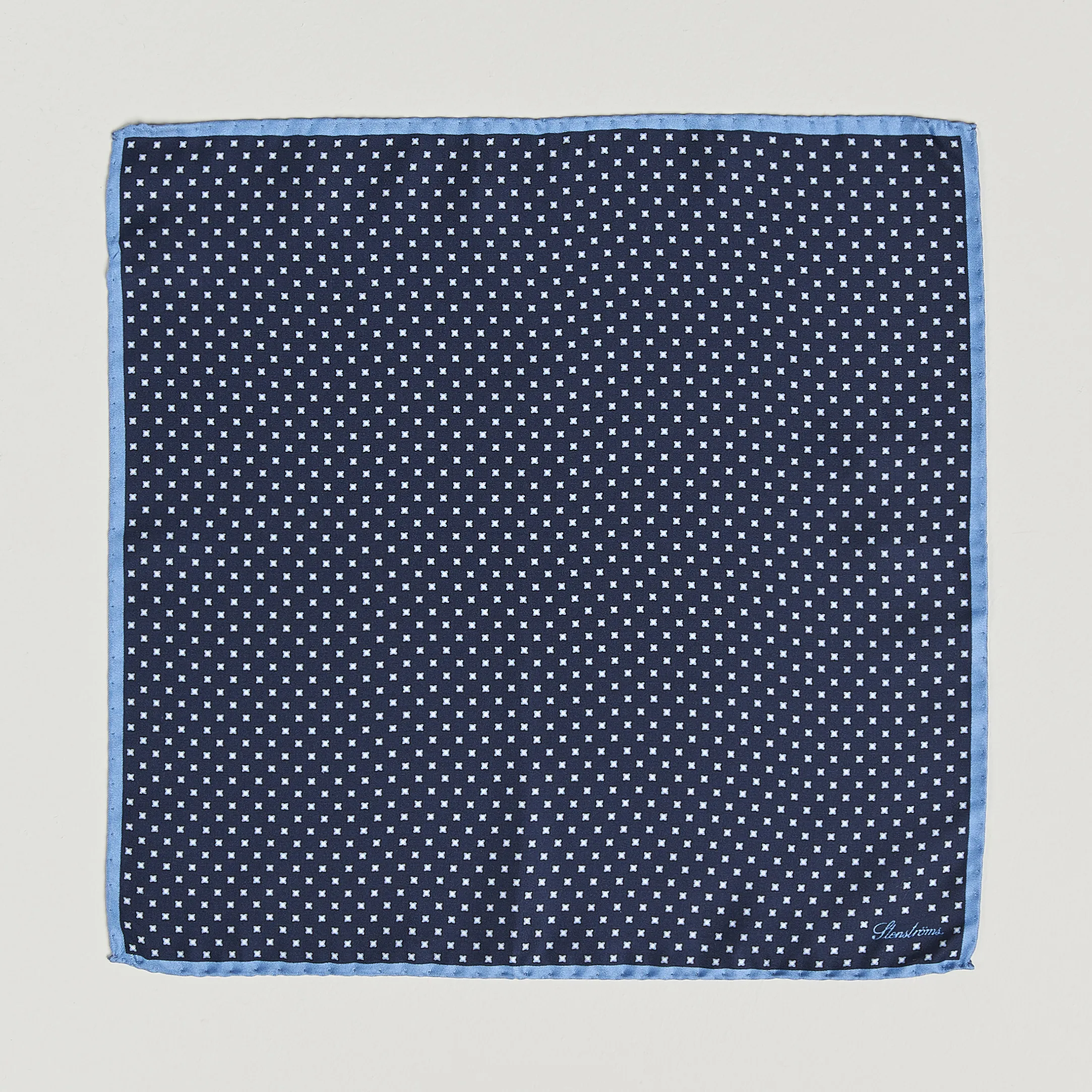 Stenströms Silk Handkerchief Dark Blue