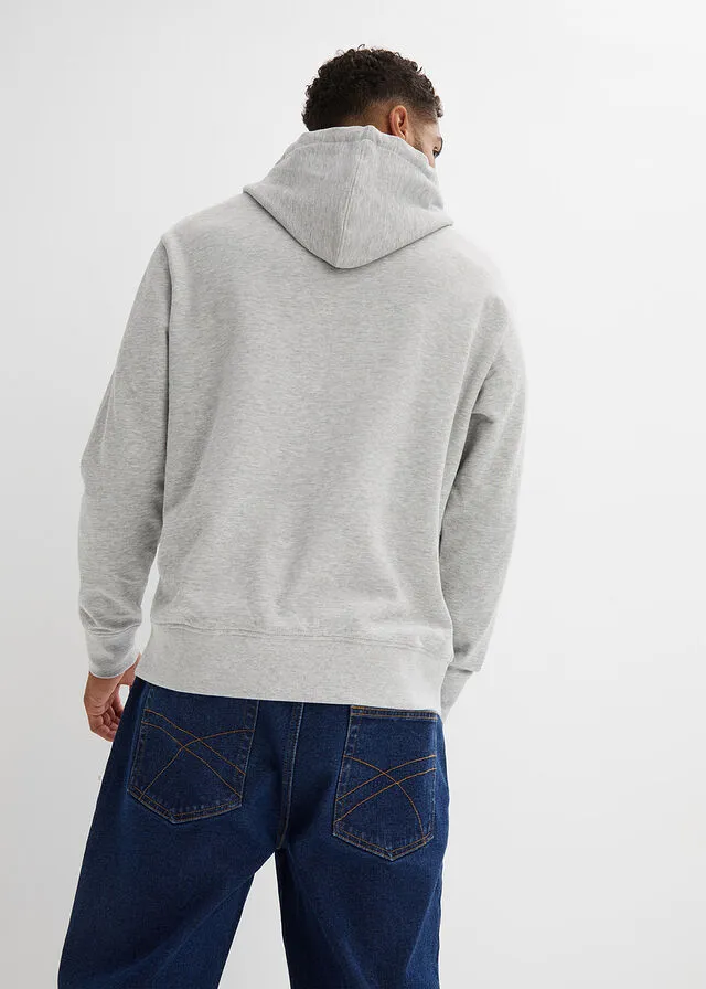 Sudadera con capucha Gris claro jaspeado