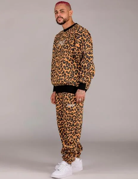 Sudadera Grimey 'Westbound' Print Leopardo