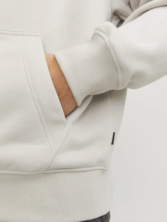 SUDADERA OVERSIZE ABIERTA CON CREMALLERA, BLANCO ROTO   JPRBLAHARVEY