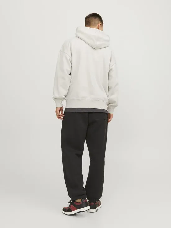 SUDADERA OVERSIZE ABIERTA CON CREMALLERA, BLANCO ROTO   JPRBLAHARVEY