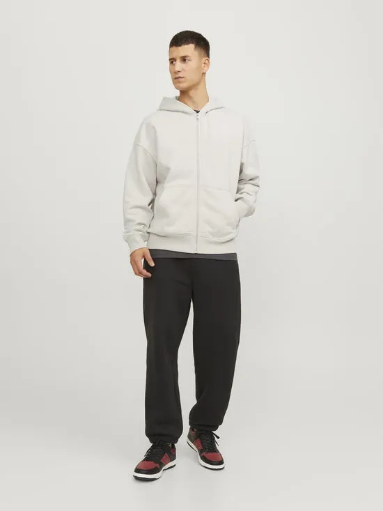 SUDADERA OVERSIZE ABIERTA CON CREMALLERA, BLANCO ROTO   JPRBLAHARVEY