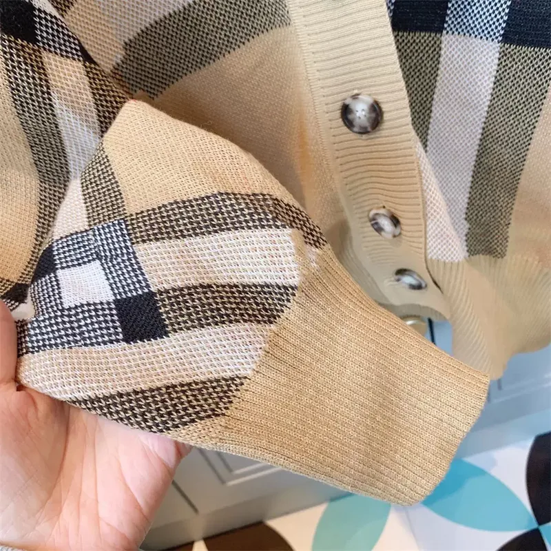 Suéteres de moda cárdigans para mujer nueva primavera otoño abrigo supre para mujer cárdigan de punto suéter chaqueta con cuello