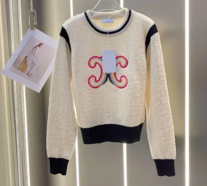 Sweaters de lujo para mujer Sweater de diseñador de jersey de manga larga.
