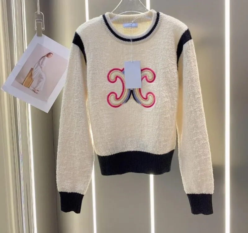 Sweaters de lujo para mujer Sweater de diseñador de jersey de manga larga.