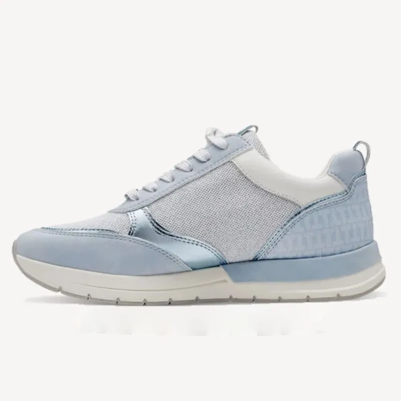 TAMARIS 23732 Azul Deportiva Casual cremallera y cordones mujer