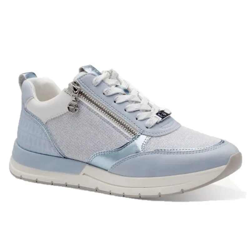 TAMARIS 23732 Azul Deportiva Casual cremallera y cordones mujer