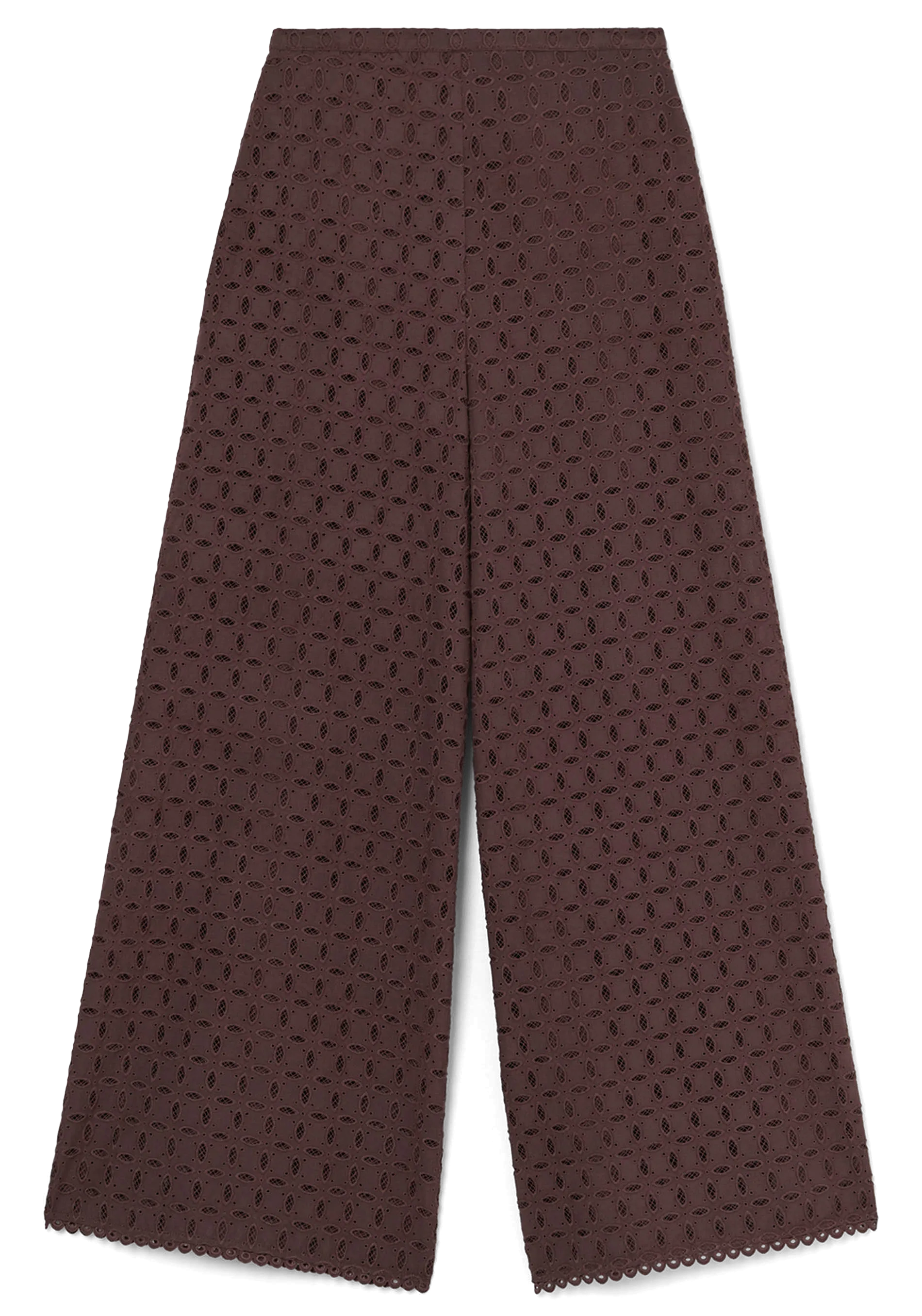 TARA JARMON PAQUITA  PANTALóN ANCHO DE ALGODóN ORGáNICO EN MARRON
