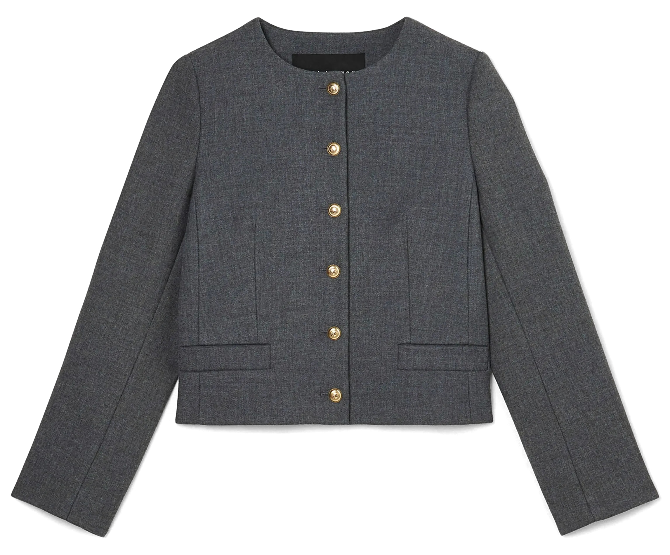 TARA JARMON VESNA  CHAQUETA CON CUELLO REDONDO EN GRIS