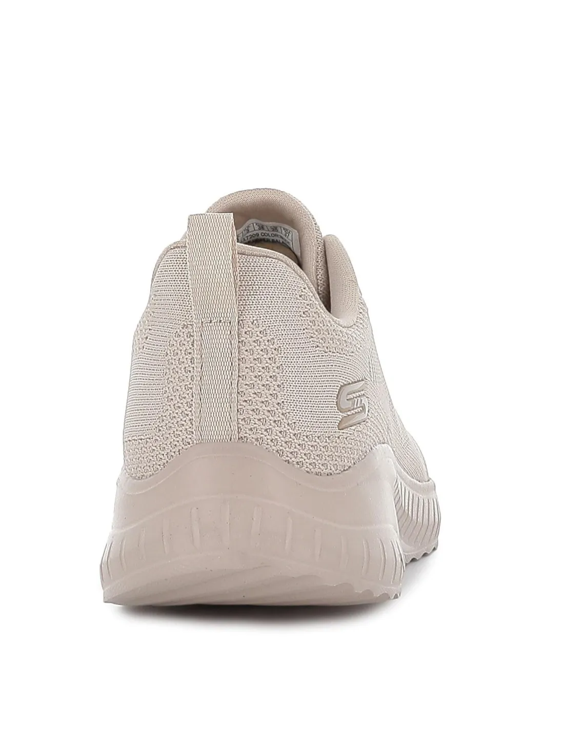 Tenis cordones mujer malla knit nude Skechers