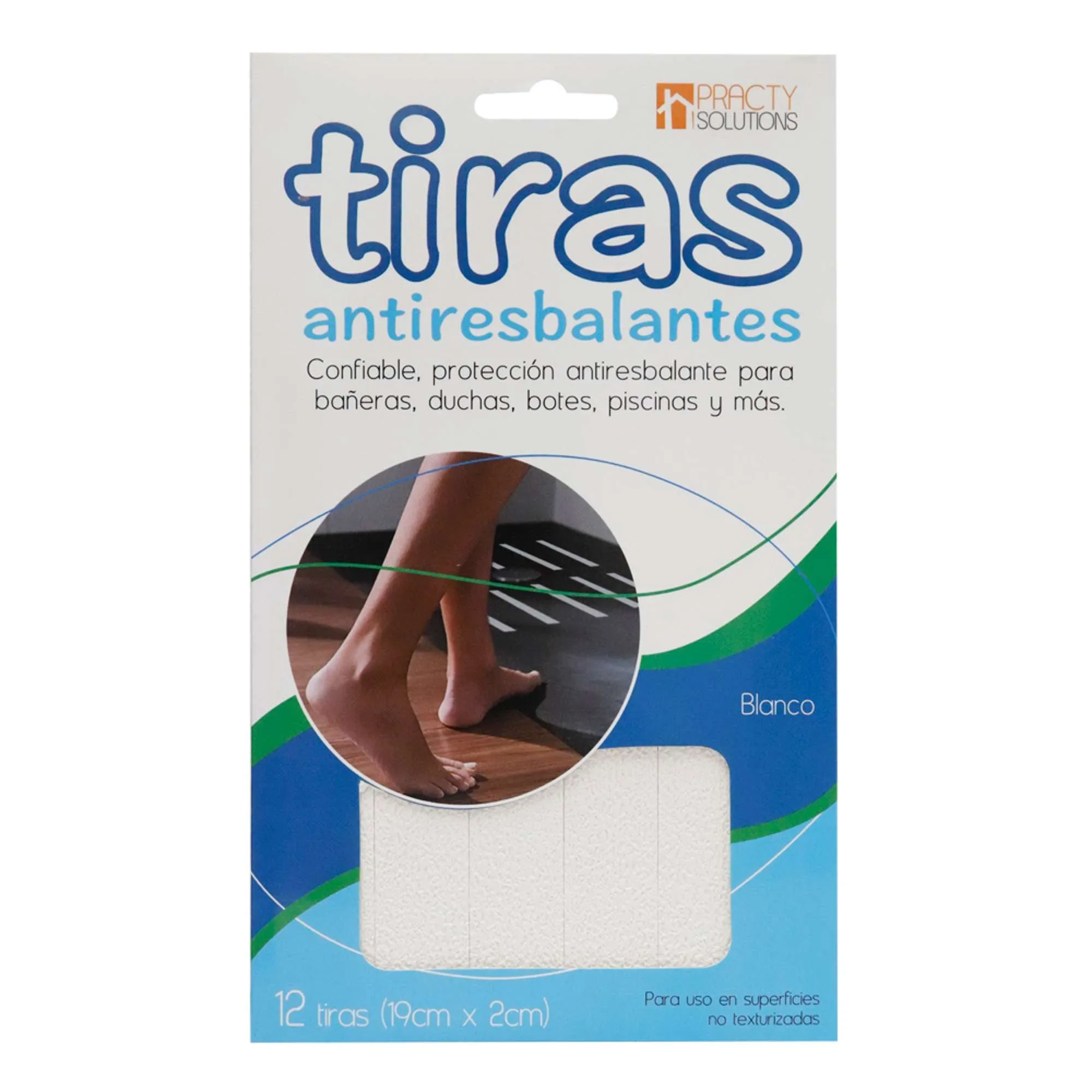 Tiras antideslizantes de 19" x 2cm