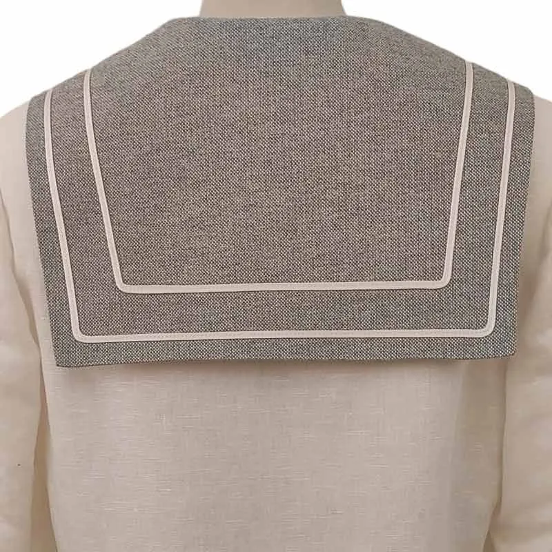 Traje comunión marinero de niño de lino gris