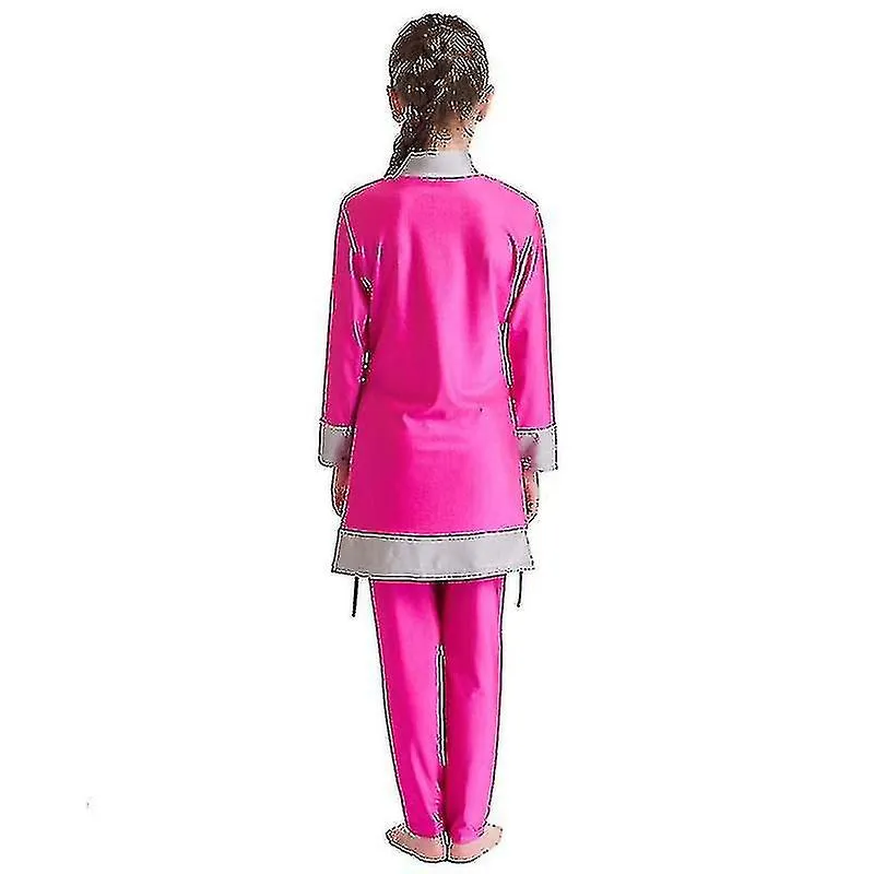 Traje de baño islámico Niños Chicas Modestas Cubierta Completa Traje de Baño Musulmán Playa Burkini