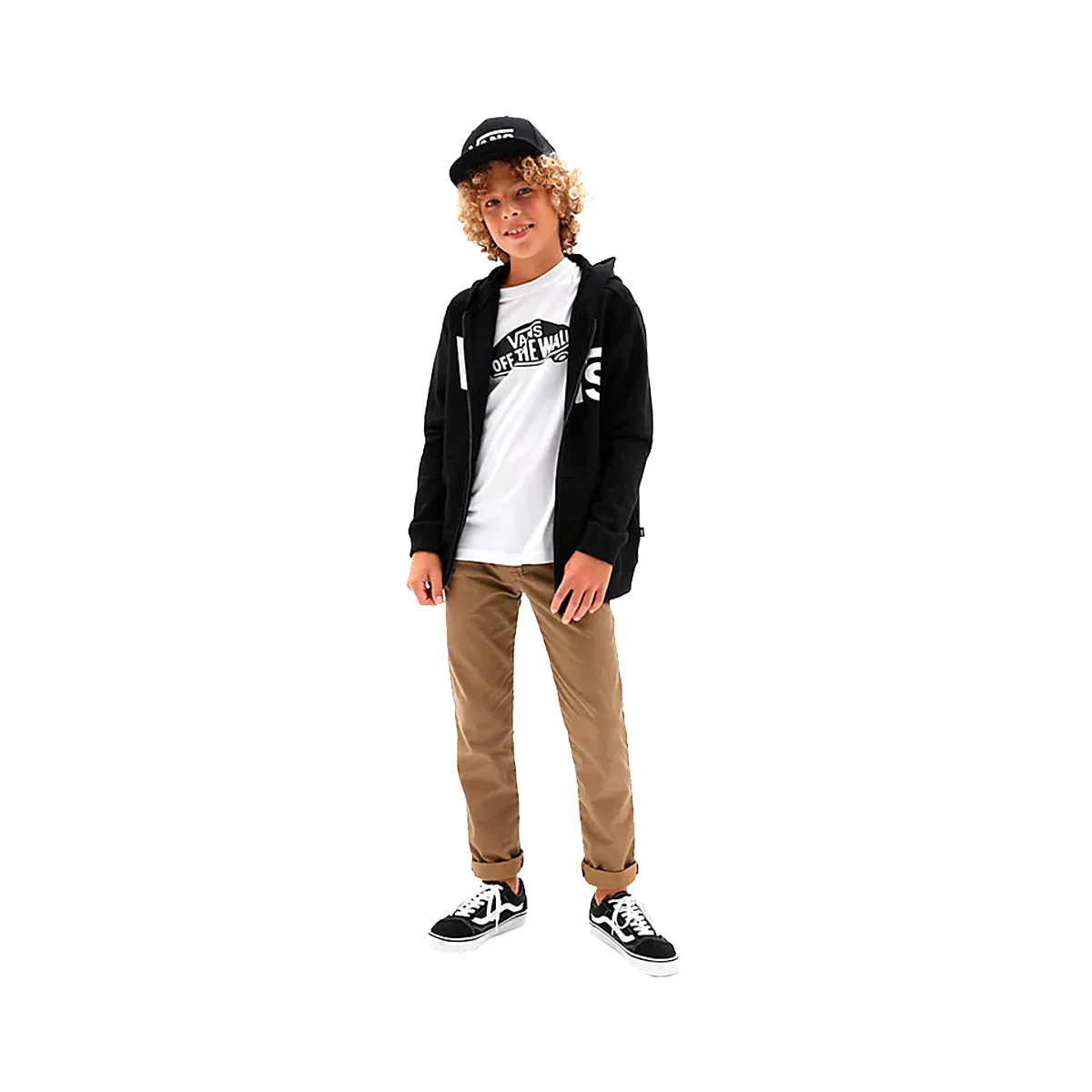 Vans Campera Classic Zip Hoodie – Niños – Vn0a4a62y28