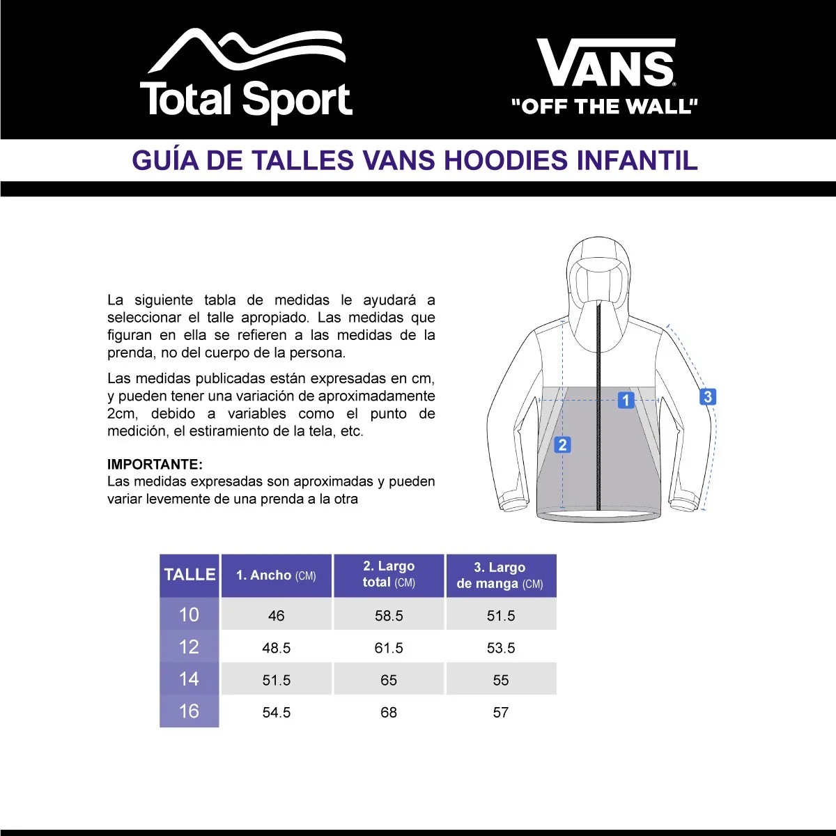 Vans Campera Classic Zip Hoodie – Niños – Vn0a4a62y28
