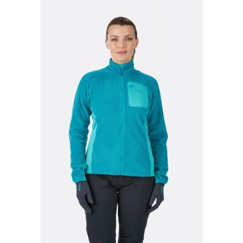 Vellón Rab Alpha Flash (Serenity / Seaglass) Mujer