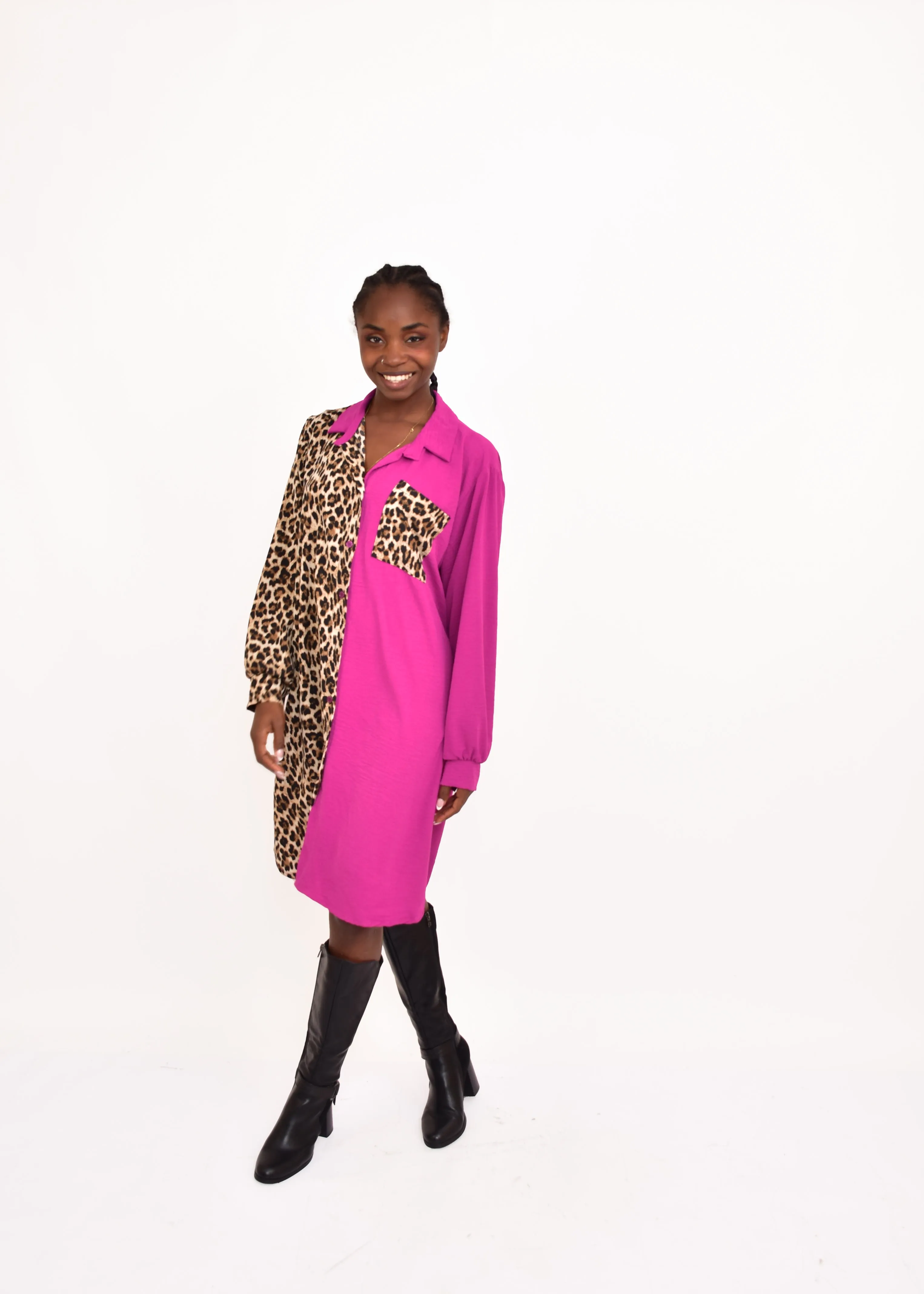 VESTIDO ANIMAL PRINT  BUGANVILLA