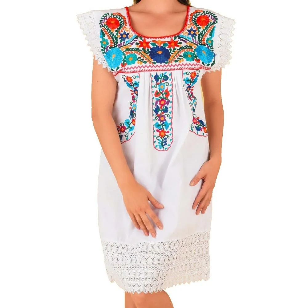 VESTIDO BORDADO TM77136 EMBROIDERED DRESS