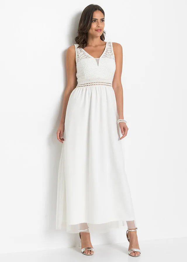Vestido de novia con encaje Blanco