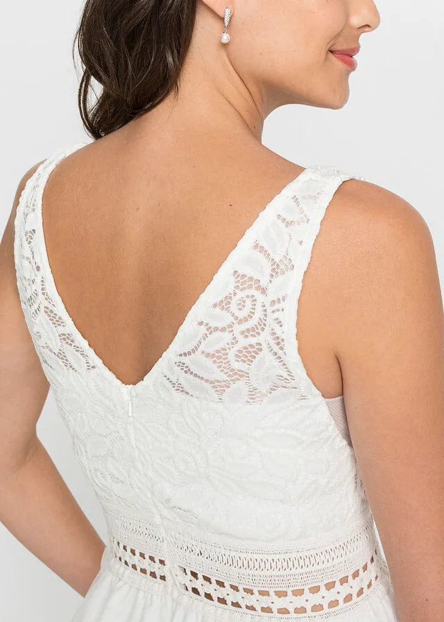 Vestido de novia con encaje Blanco