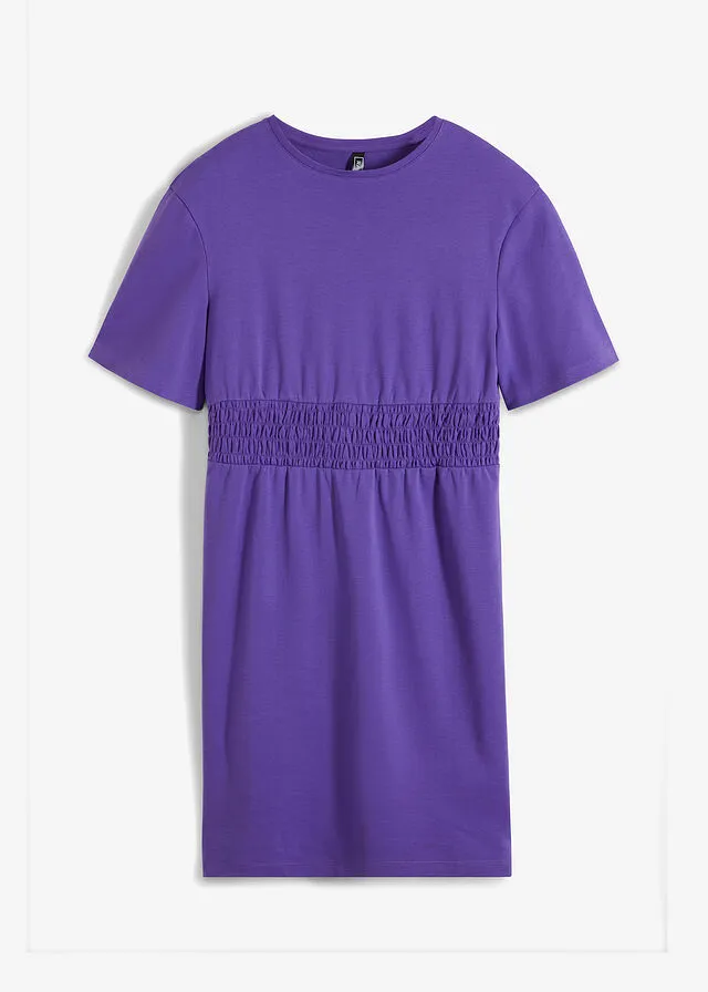 Vestido de punto con cintura de nido de abeja Jacinto
