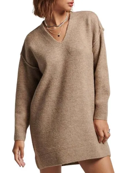 Vestido Superdry Slouch para Mujer Camel