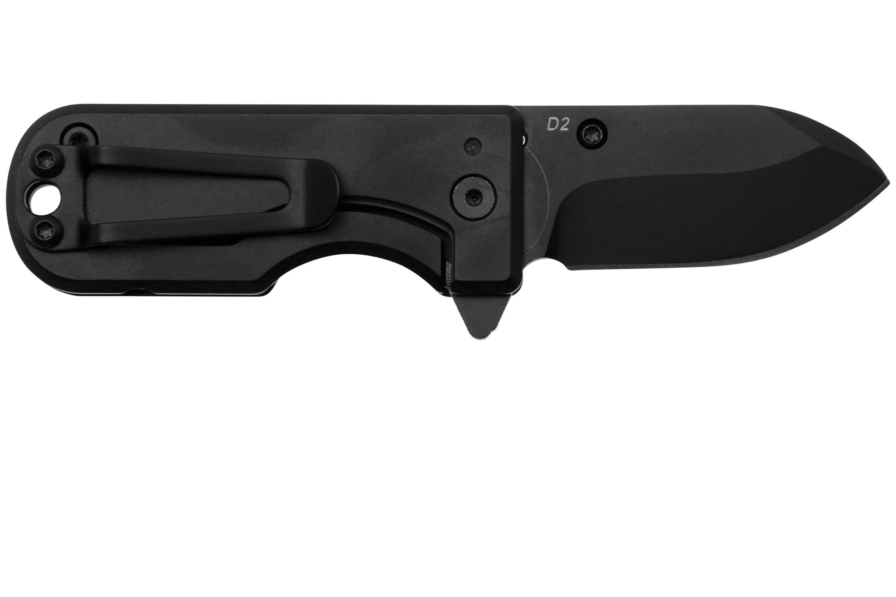 WESN MICROBLADE BLACKED OUT SN012, D2, TITANIUM, NAVAJA