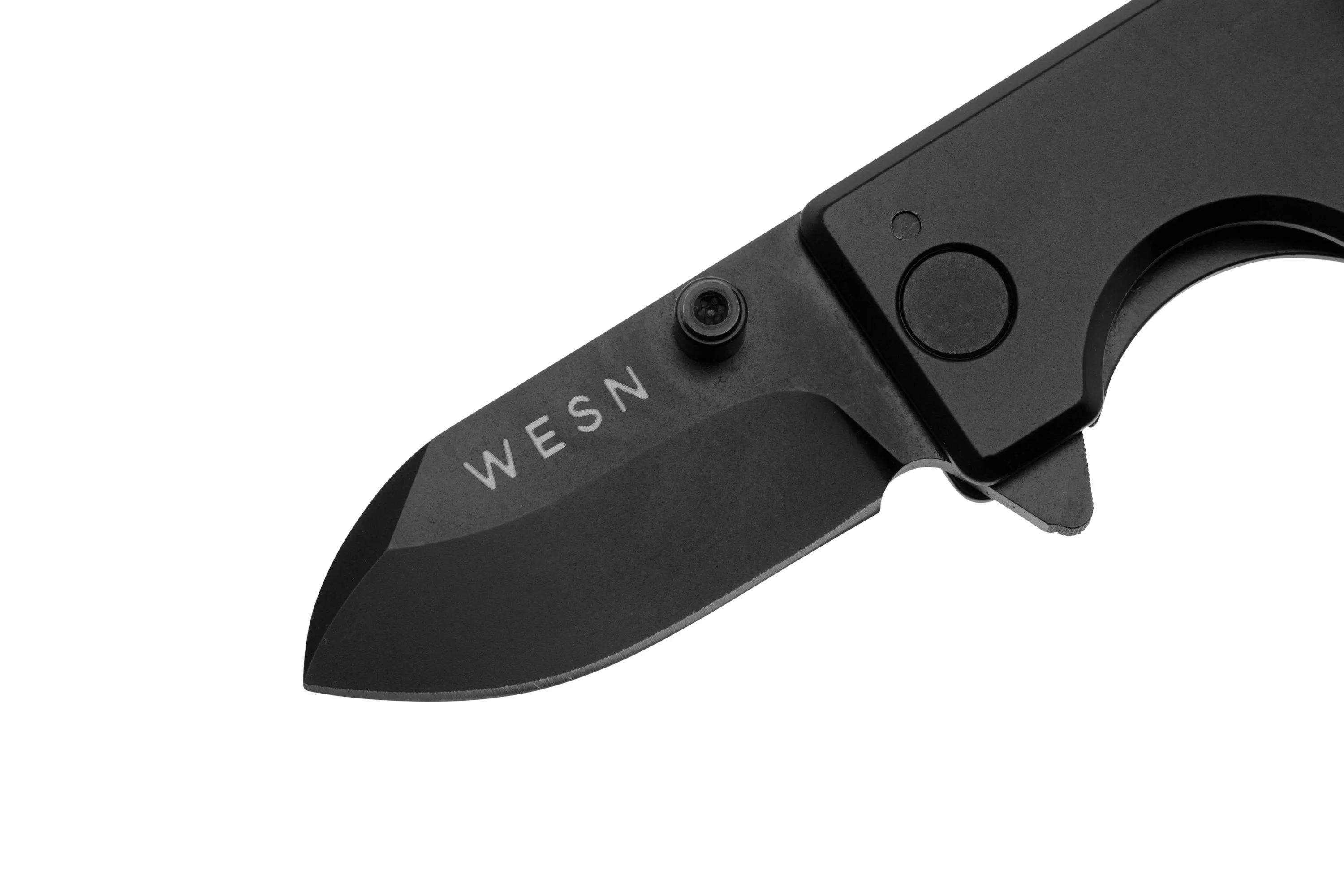 WESN MICROBLADE BLACKED OUT SN012, D2, TITANIUM, NAVAJA