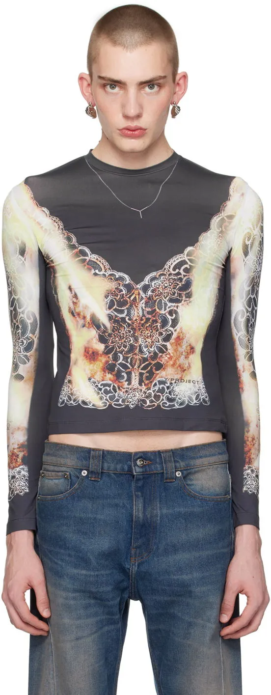 Y/PROJECT PRINTED LONG SLEEVE TSHIRT