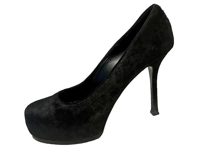 Yves Saint Laurent Bombas YSL TripToo Negro Gris antracita 
