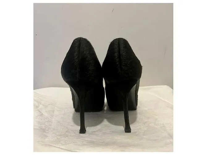 Yves Saint Laurent Bombas YSL TripToo Negro Gris antracita 