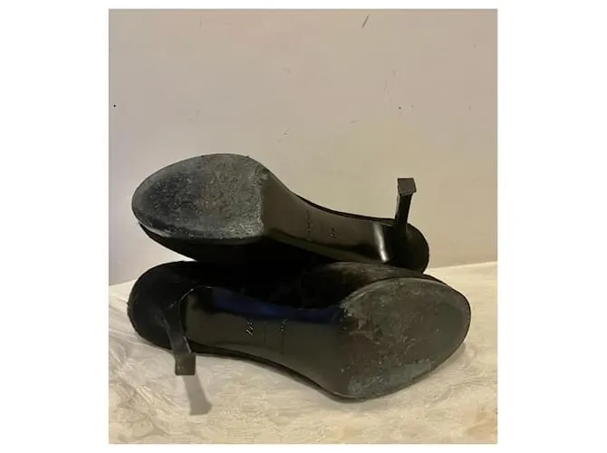 Yves Saint Laurent Bombas YSL TripToo Negro Gris antracita 