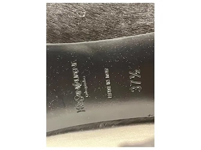 Yves Saint Laurent Bombas YSL TripToo Negro Gris antracita 