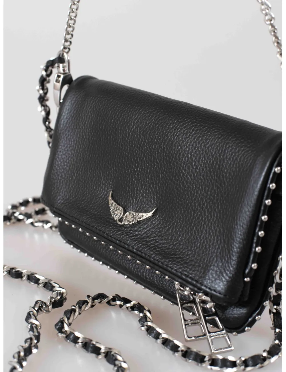 ZADIG&VOLTAIRE BOLSO DE MANO ROCK NANO STUDS