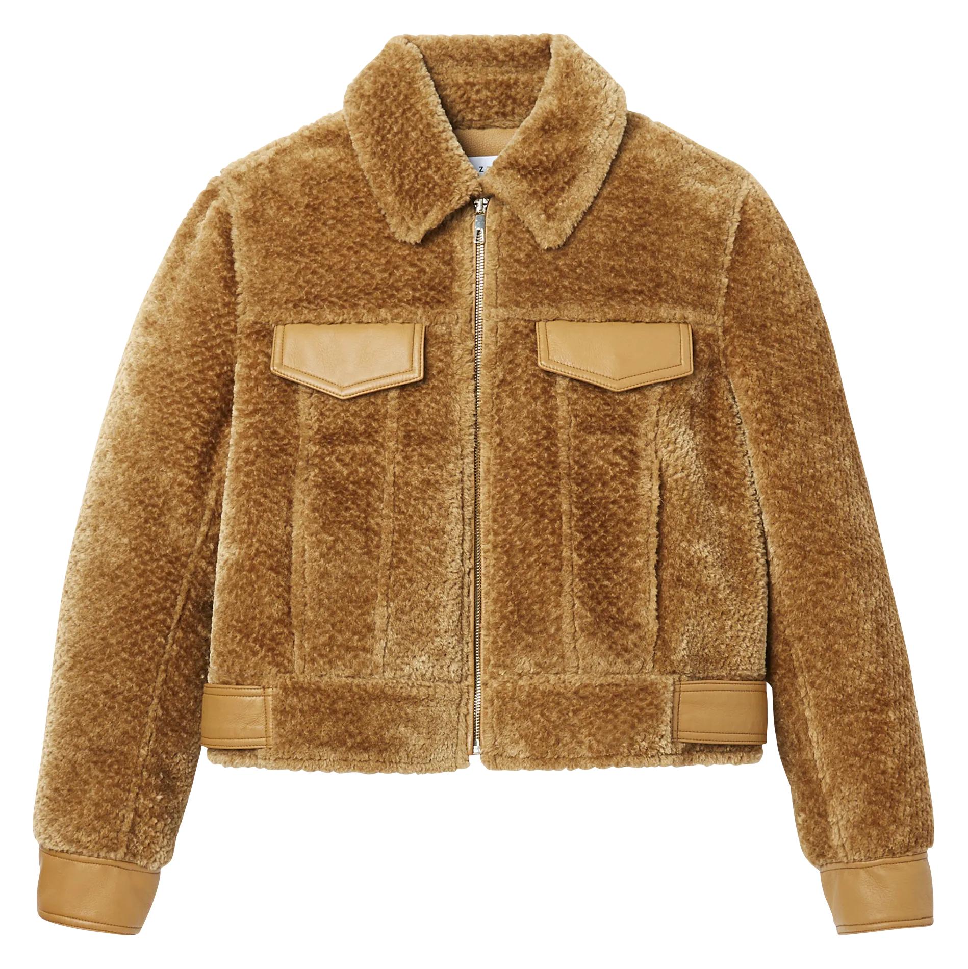 ZAPA BOSNIE  CHAQUETA RECTA CON CUELLO CLáSICO EN MARRON