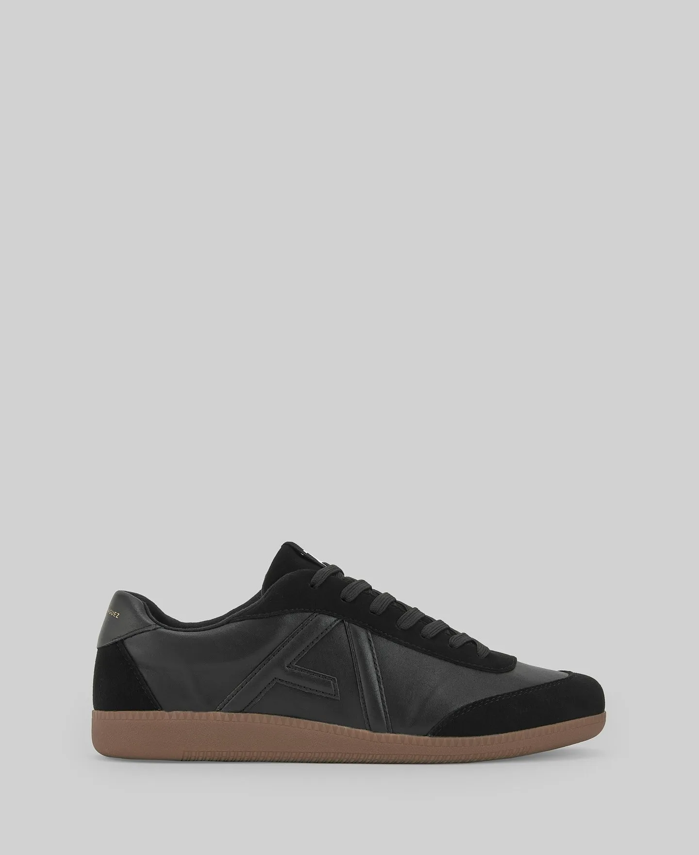 Zapatilla ante y piel maxi logo hombre