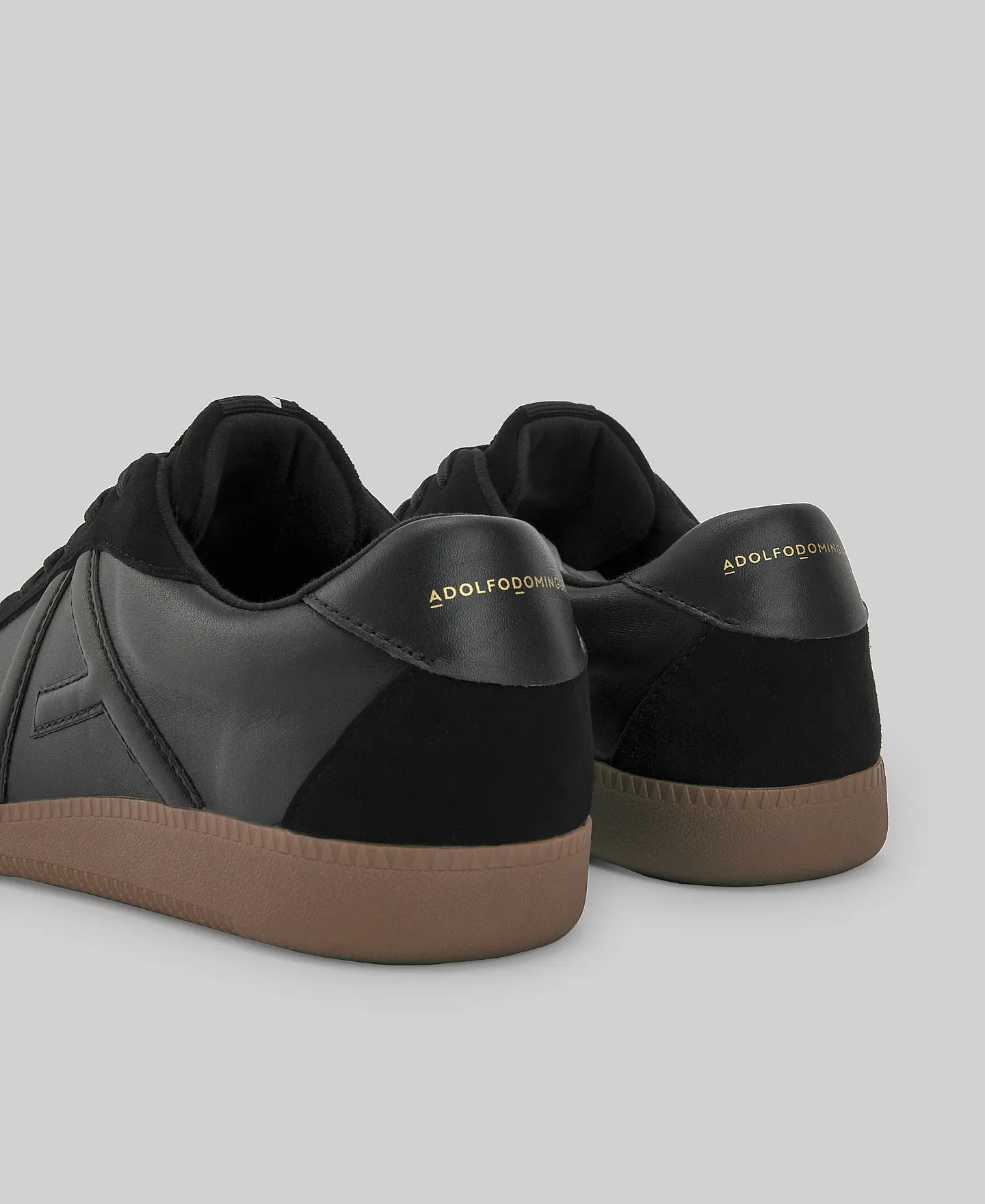 Zapatilla ante y piel maxi logo hombre