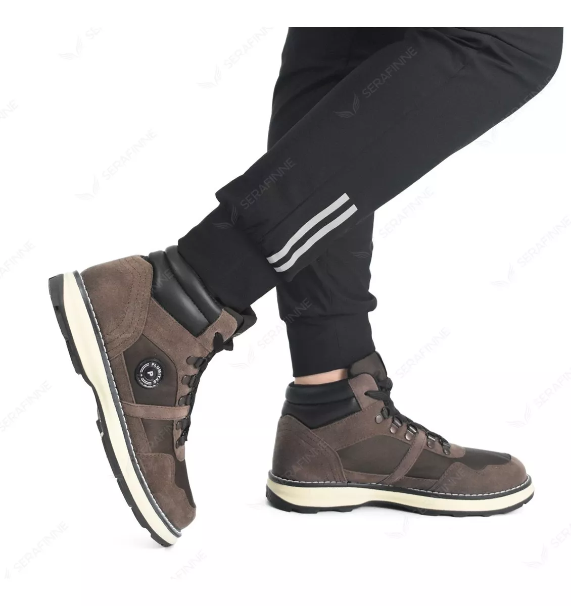 Zapatilla Botita Trekking Niño Mujer Cosida Plumitas 3575