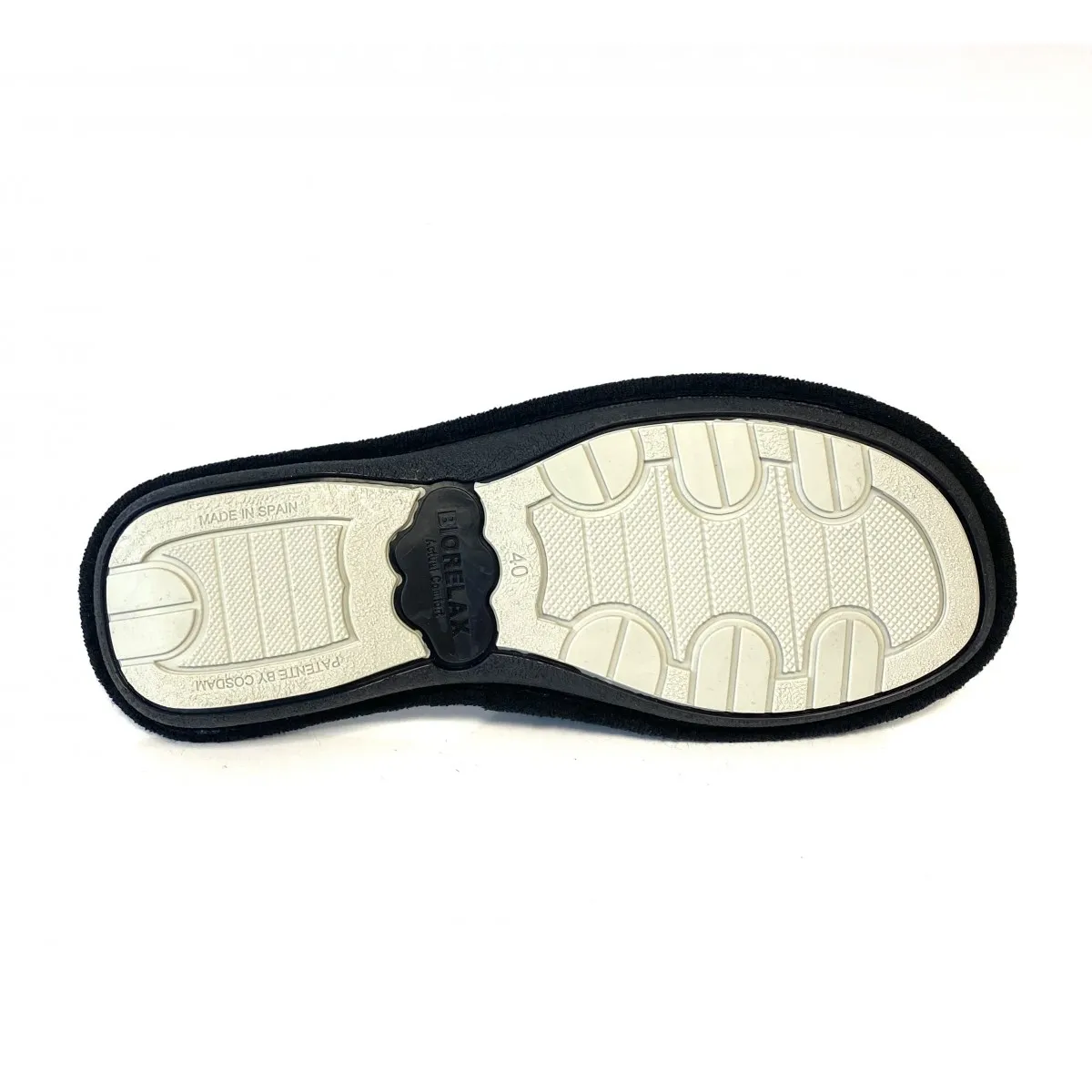 Zapatilla de casa abierta Biorelax hombre negra Bio1461