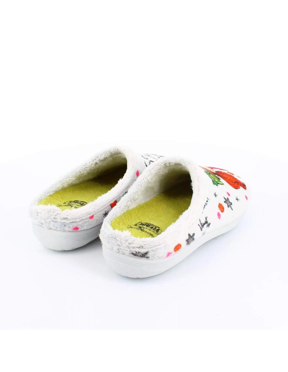 Zapatilla de Casa "Se buscan brujas para liarla parda!" Everest Gris
