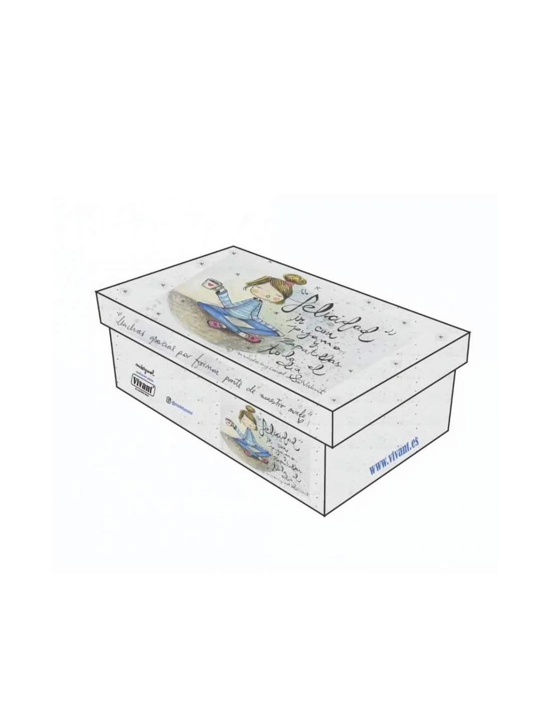 Zapatilla de Casa "Vive la vida" Everest Beige