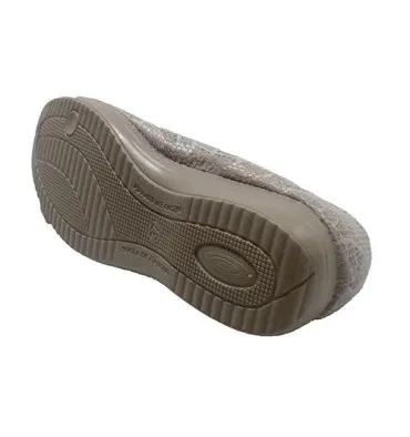 Zapatilla manoletina mujer estampado serpiente Muro en beig