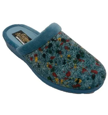 Zapatilla mujer abierta por detrás Nevada en azul
