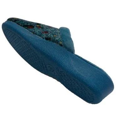 Zapatilla mujer abierta por detrás Nevada en azul
