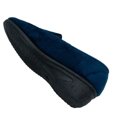 Zapatilla mujer cerrada círculos colores Alberola en azul marino