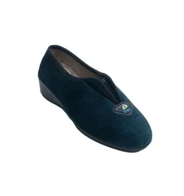 Zapatilla mujer cerrada con elástico en empeine Muñoz y Tercero en azul marino