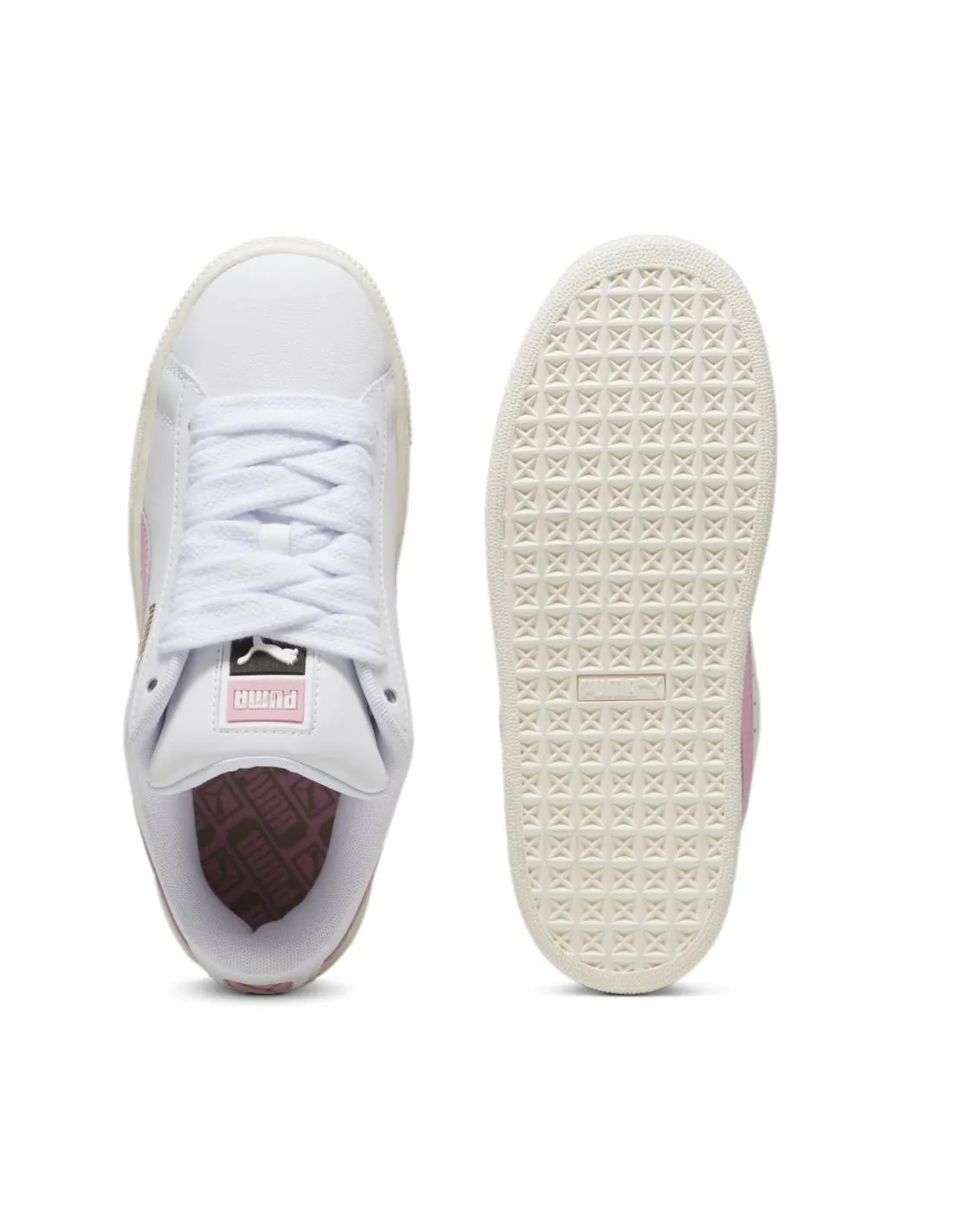 ZAPATILLA MUJER MODA PUMA SUEDE XL BLANCOROSA
