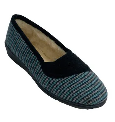 Zapatilla mujer muy calentita Soca en azul