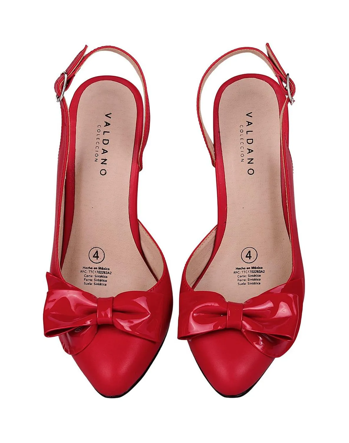 Zapatilla Mujer Tacon Rojo Valdano 01404103