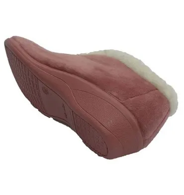 Zapatilla mujer tipo bota tobillera Nevada en salmón